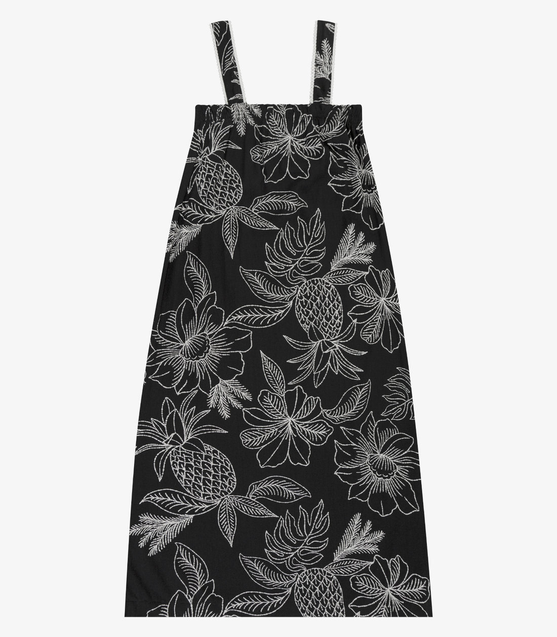 Vestido Feminino Midi Decote Quadrado Endless Vestido Feminino Midi Decote Quadrado Endless