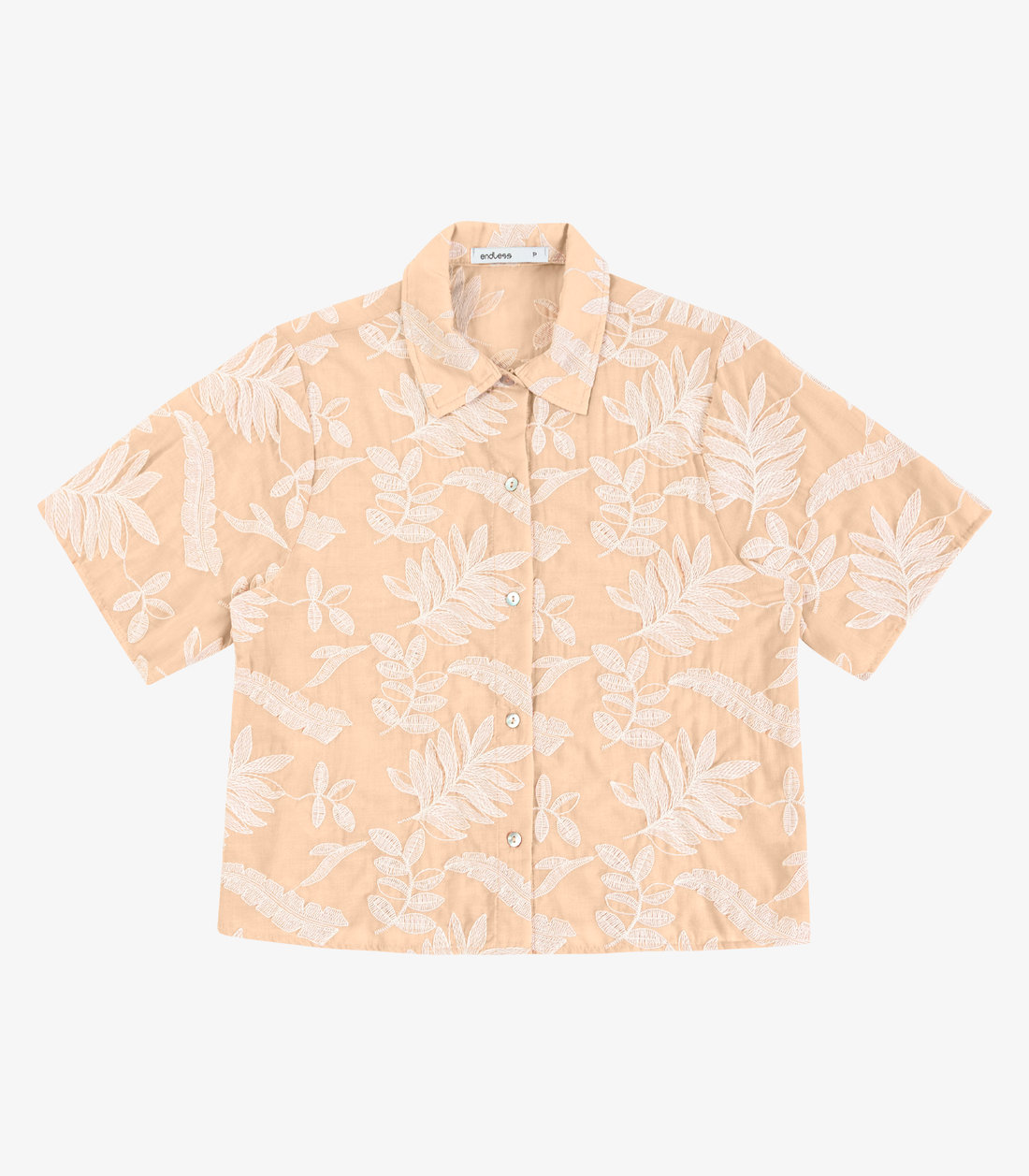 Camisa Feminina Manga Curta Bordada Endless Camisa Feminina Manga Curta Bordada Endless