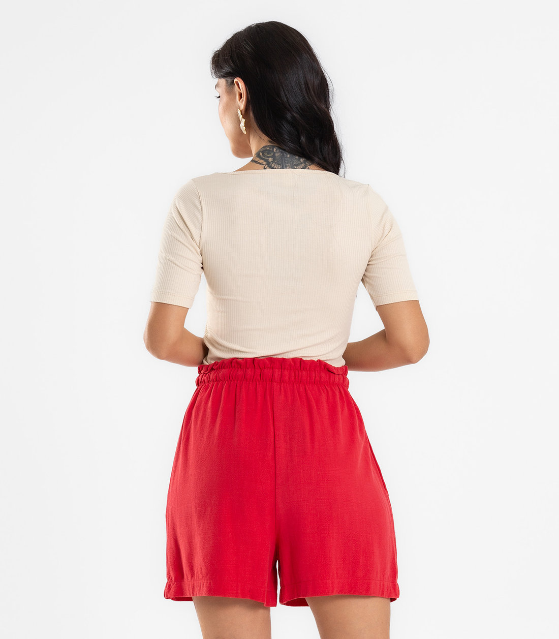 Shorts Feminino Em Linho Endless Shorts Feminino Em Linho Endless