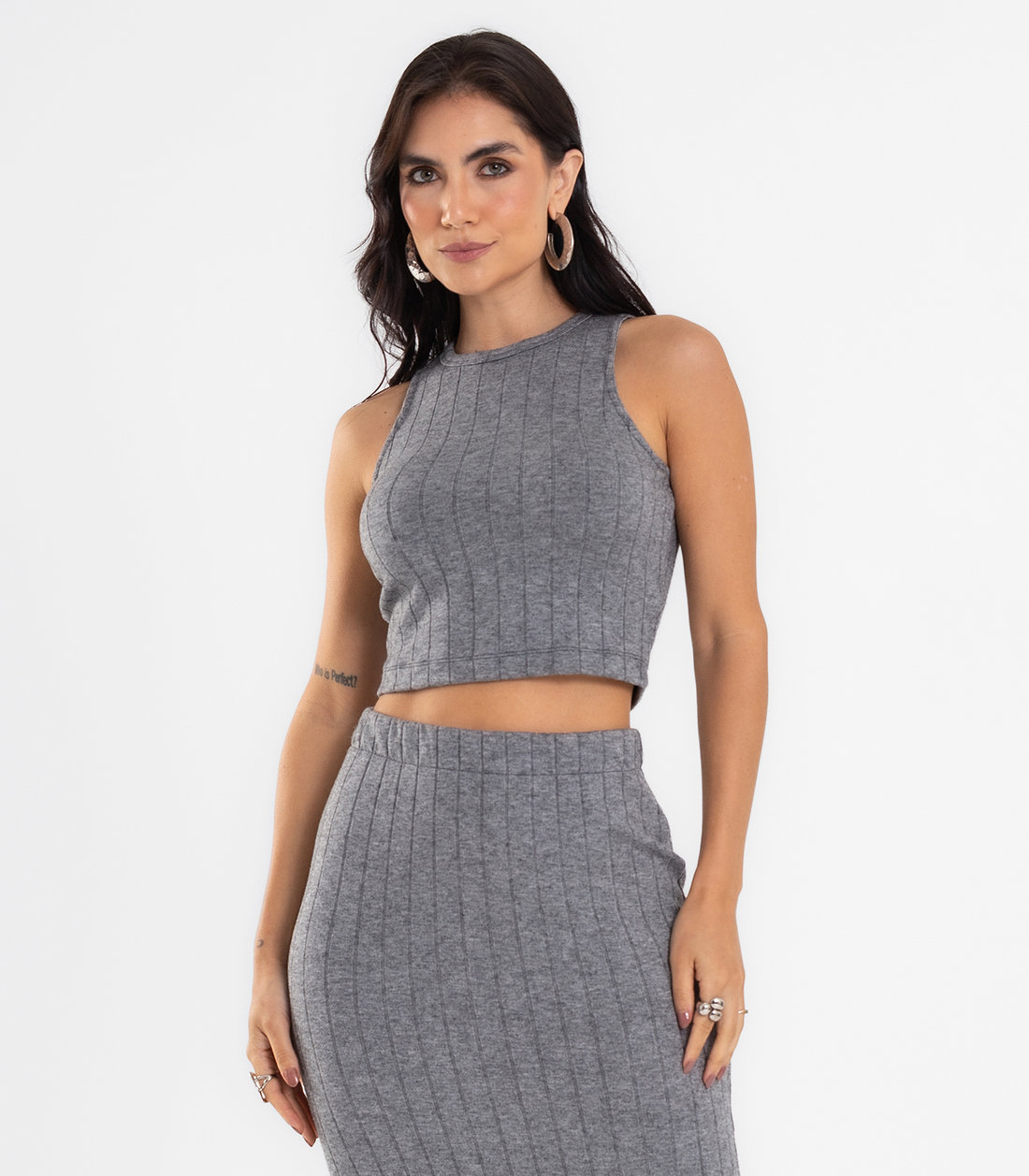 Conjunto Feminino Regata Com Saia Midi Endless Conjunto Feminino Regata Com Saia Midi Endless