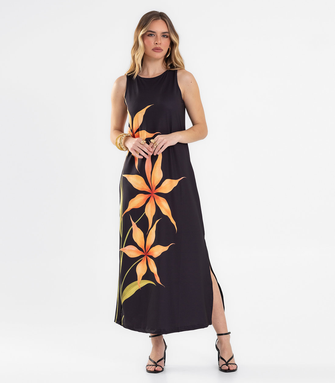 Vestido Feminino Midi Reto Endless Vestido Feminino Midi Reto Endless