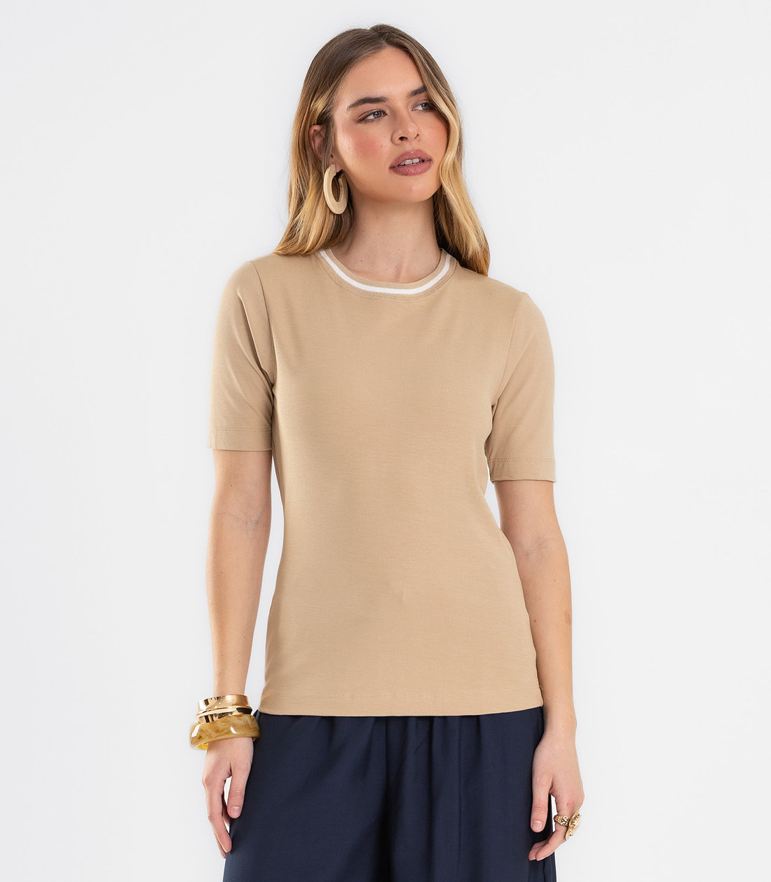 Blusa Feminina Em Ribana Endless Blusa Feminina Em Ribana Endless