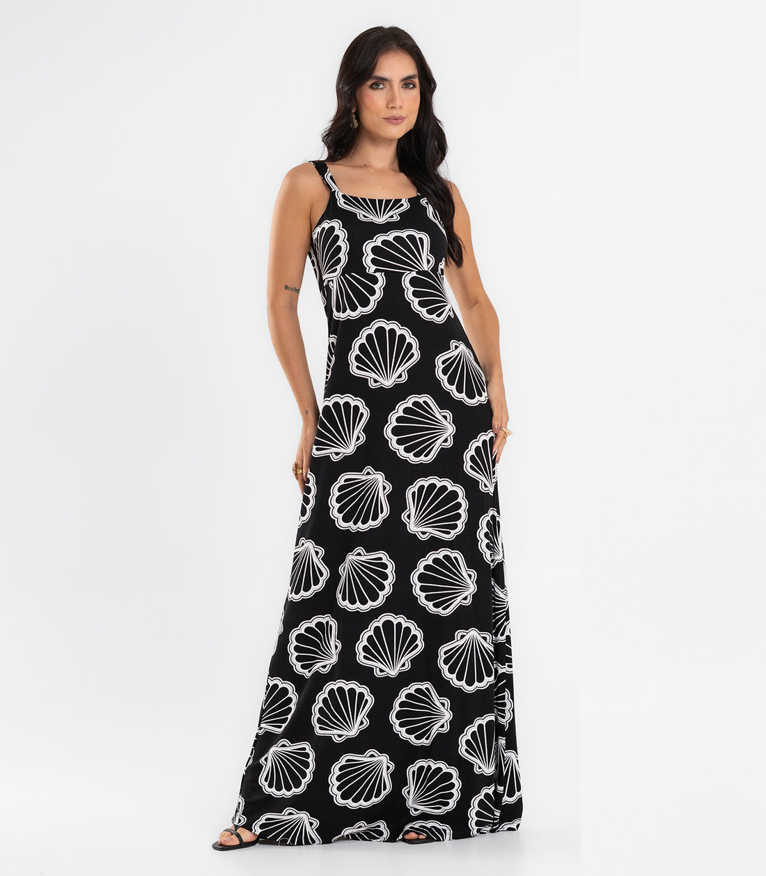 Vestido Feminino Longo Evasê Endless Vestido Feminino Longo Evasê Endless