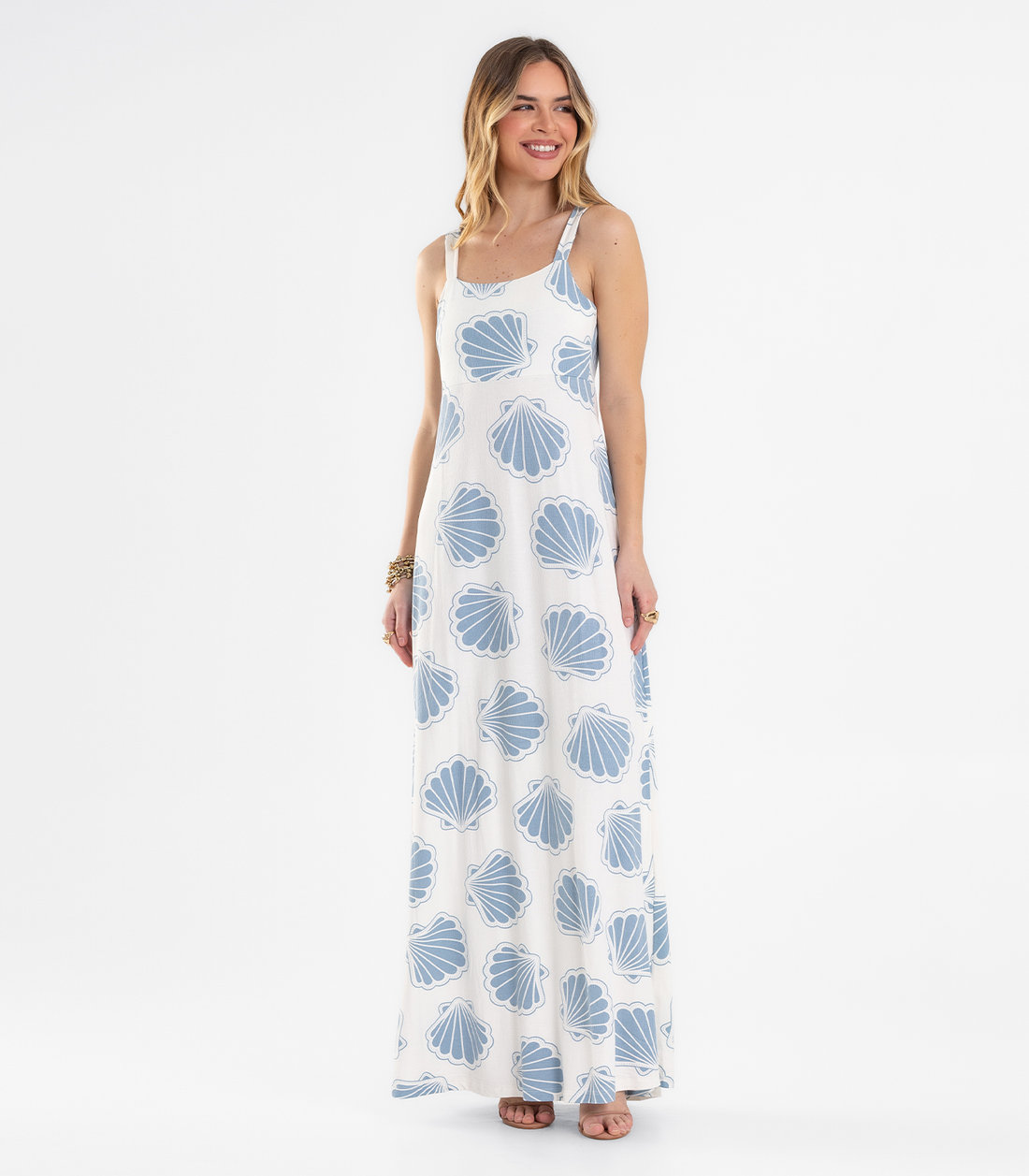 Vestido Feminino Longo Evasê Endless Vestido Feminino Longo Evasê Endless