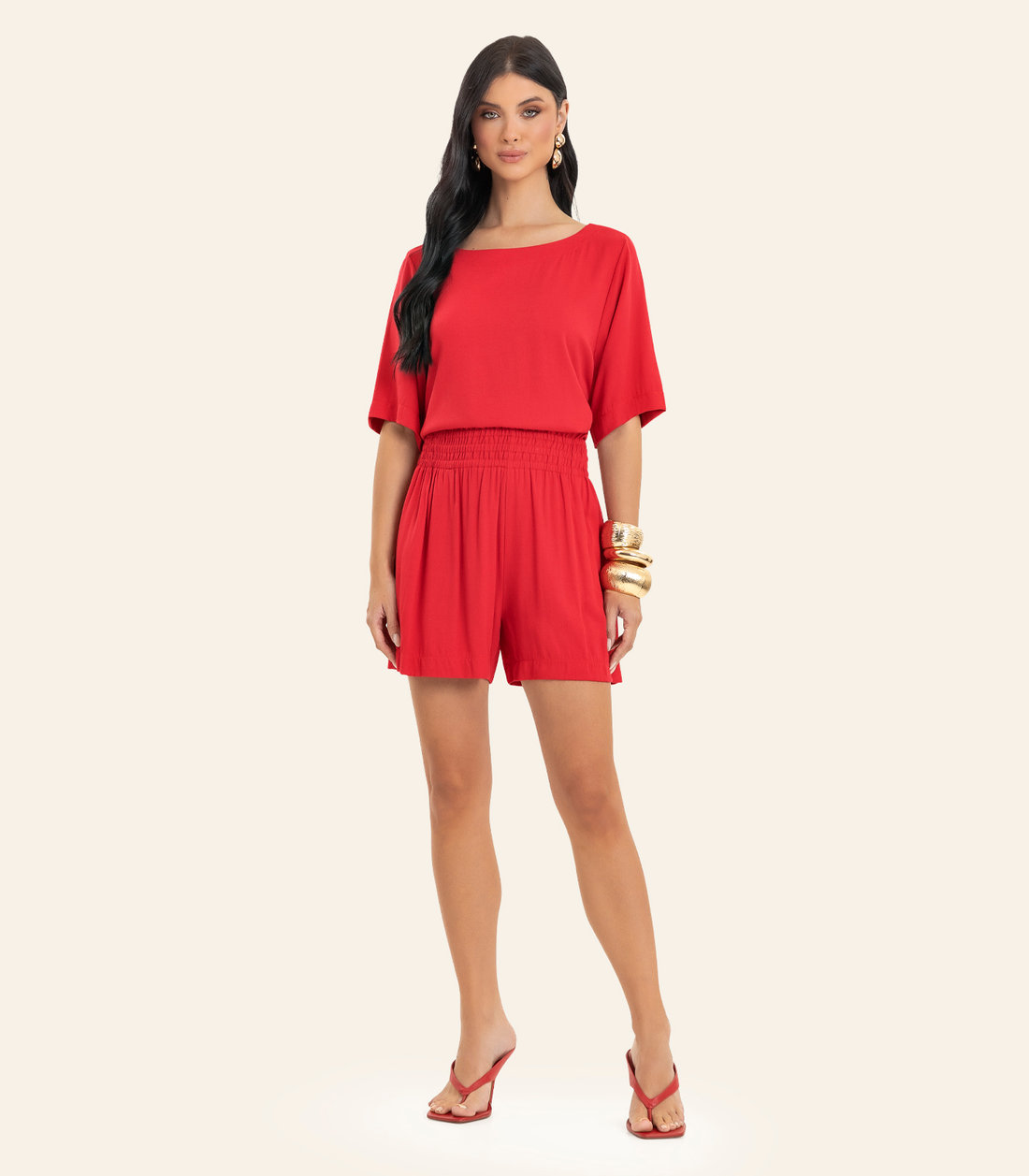 Conjunto Feminino Blusa Com Shorts Endless