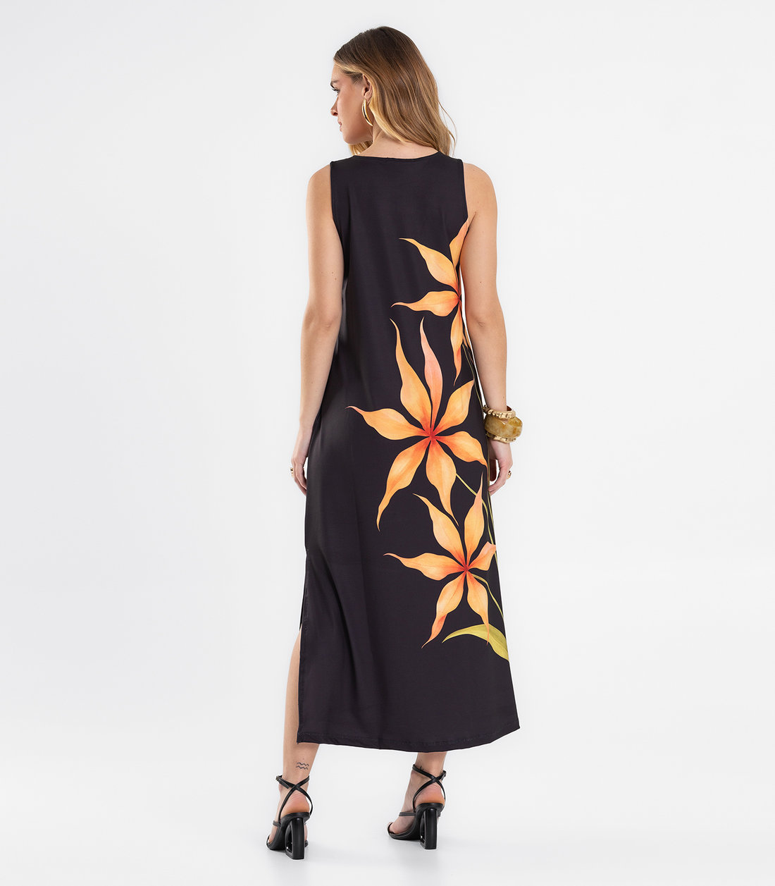 Vestido Feminino Midi Reto Endless Vestido Feminino Midi Reto Endless