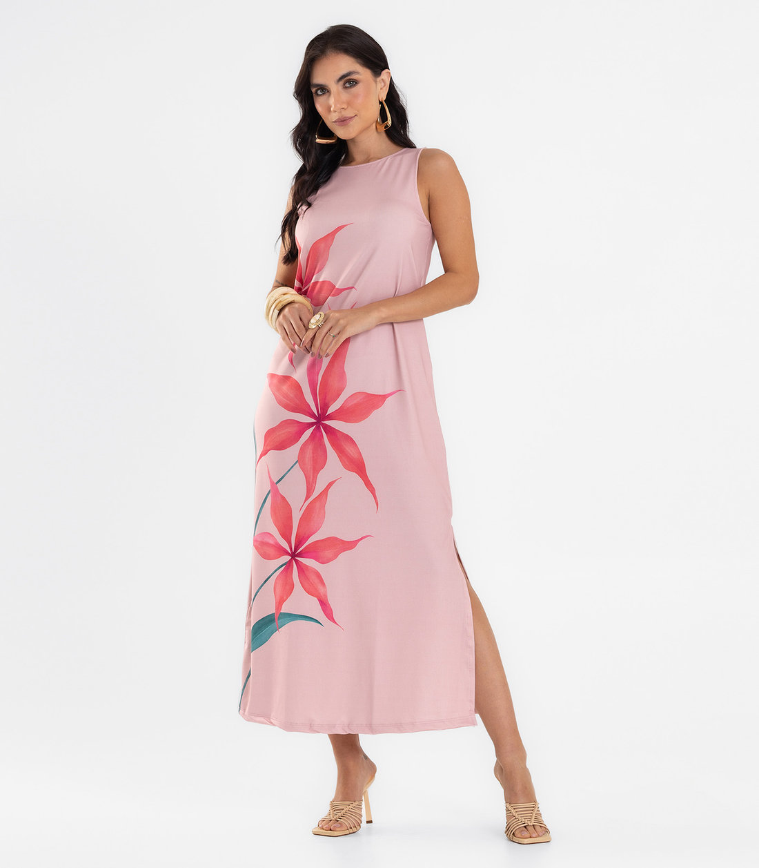Vestido Feminino Midi Reto Endless Vestido Feminino Midi Reto Endless