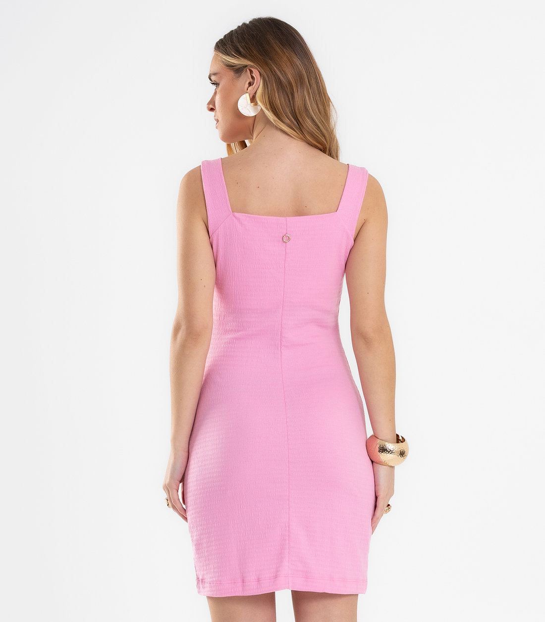 Vestido Feminino Midi Decote Quadrado Endless Vestido Feminino Midi Decote Quadrado Endless
