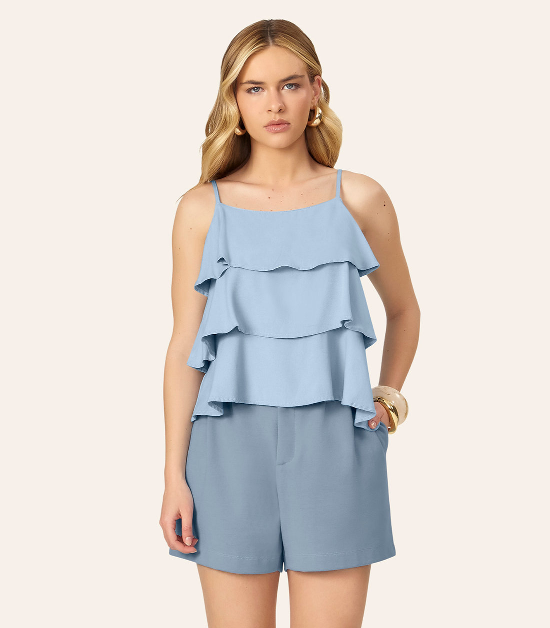 Blusa Feminina De Alça Com Babados Endless