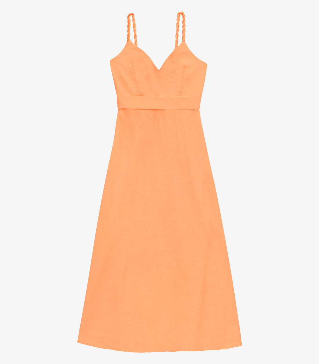 Vestido Feminino Midi Decote Em V Evasê Endless Vestido Feminino Midi Decote Em V Evasê Endless