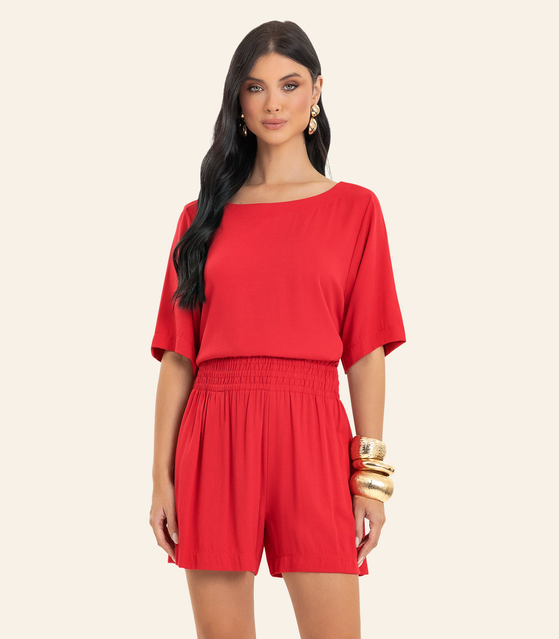 Conjunto Feminino Blusa Com Shorts Endless