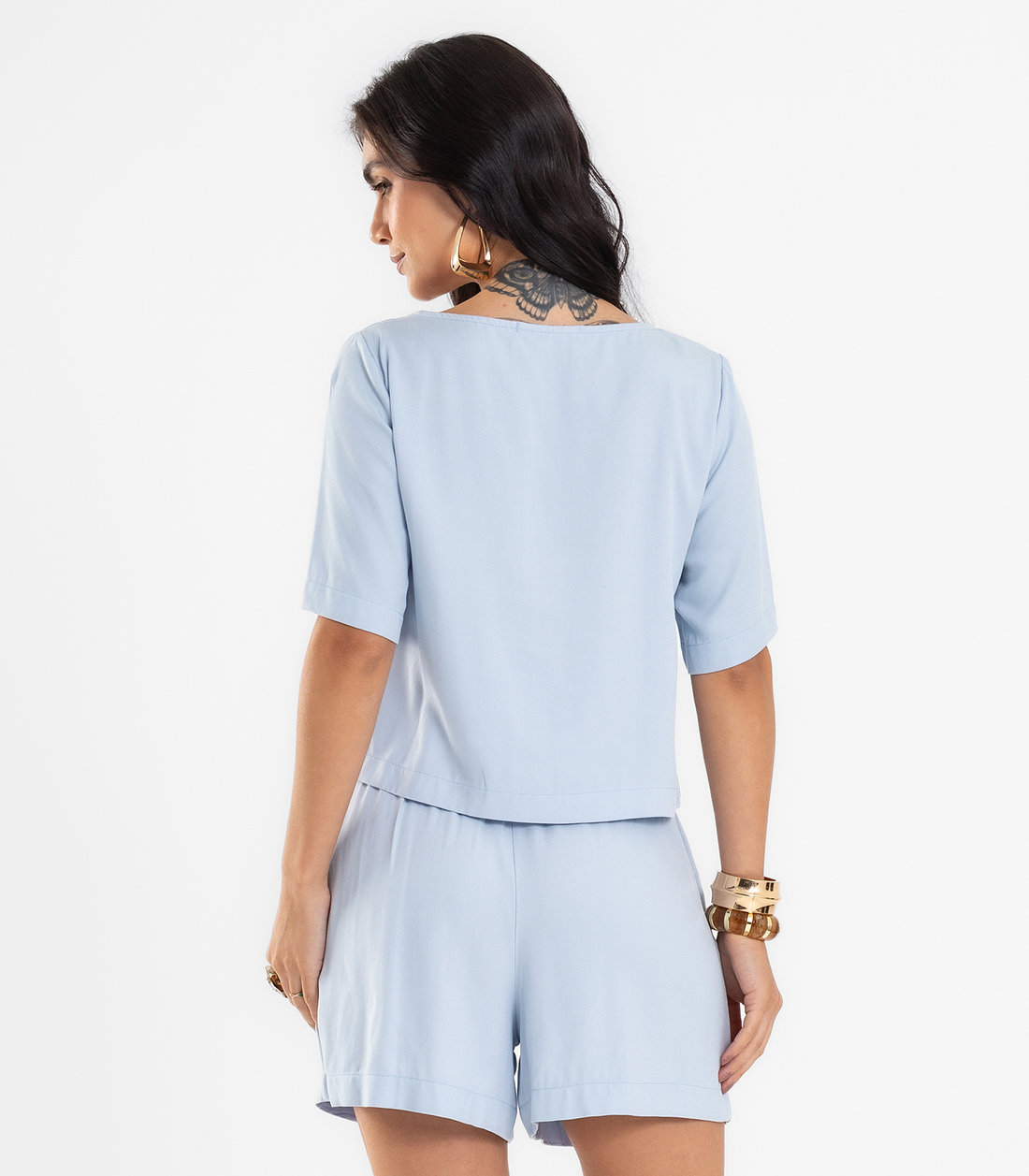 Conjunto Feminino Blusa Com Shorts Endless