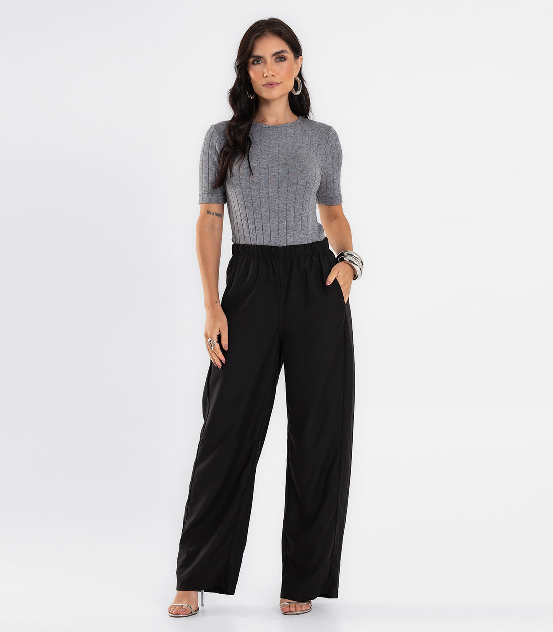 Blusa Feminina Em Tricot Canelado Endless Blusa Feminina Em Tricot Canelado Endless