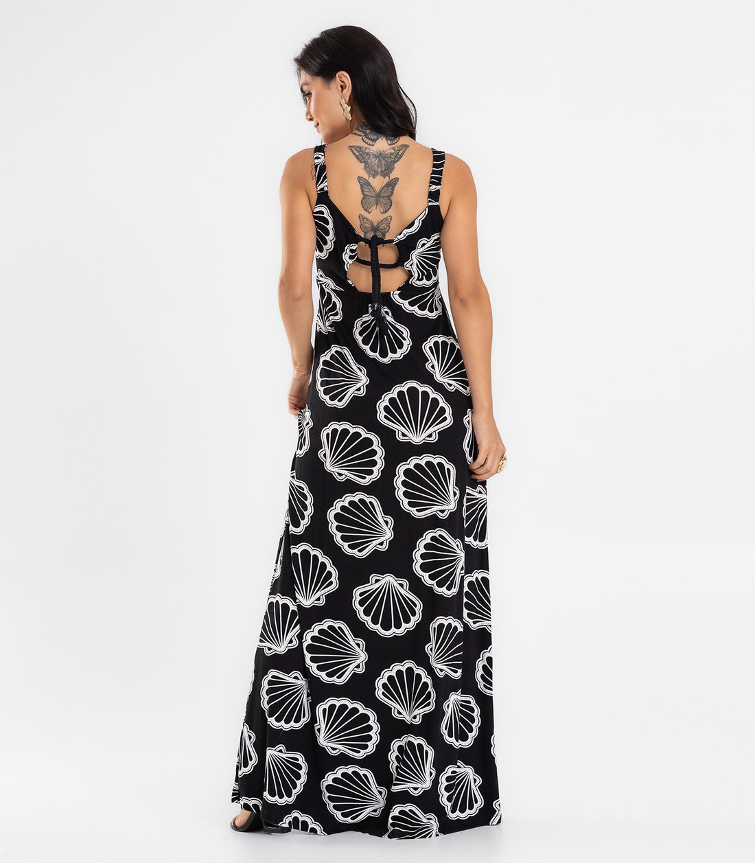 Vestido Feminino Longo Evasê Endless Vestido Feminino Longo Evasê Endless