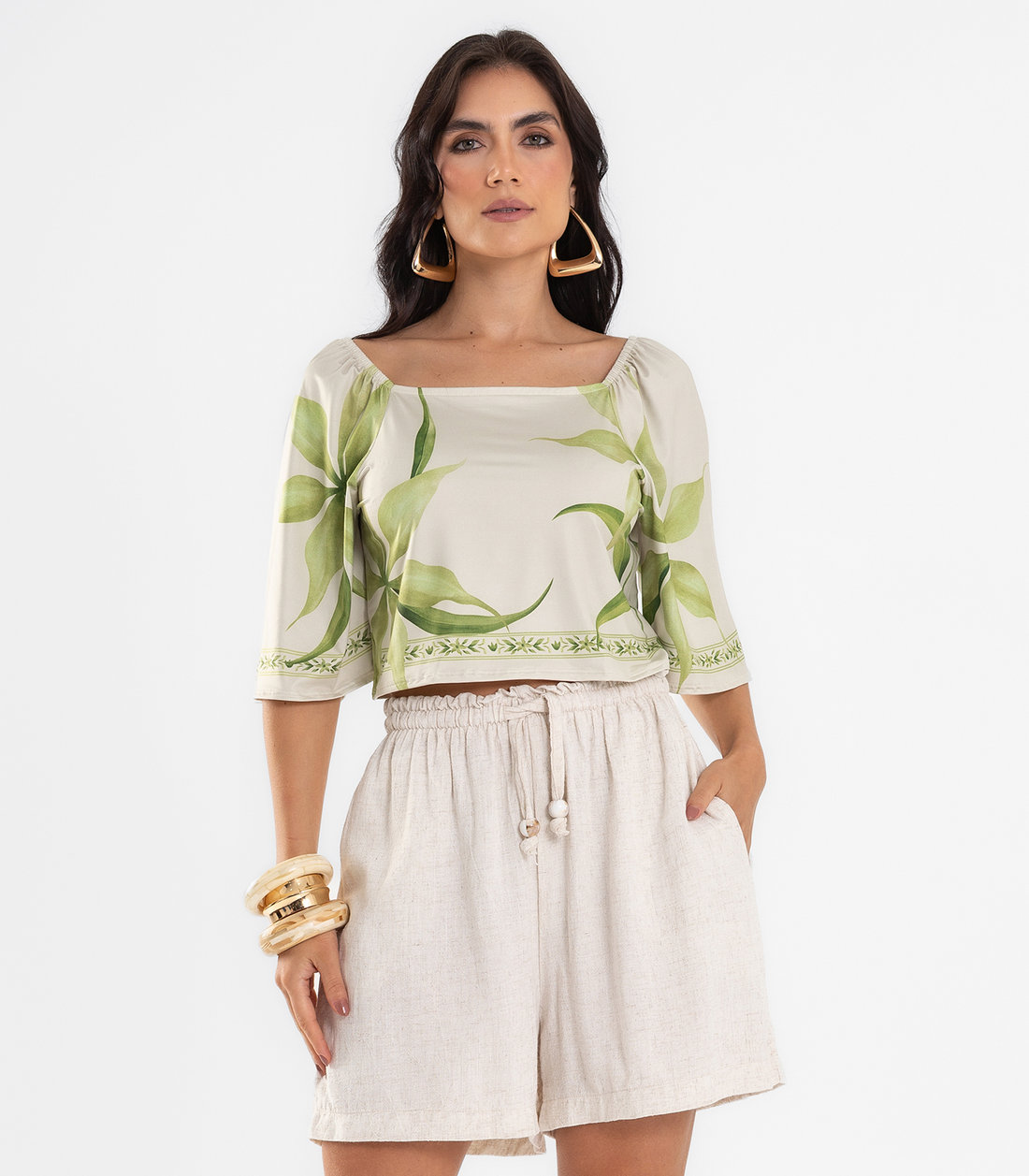 Shorts Feminino Em Linho Endless Shorts Feminino Em Linho Endless
