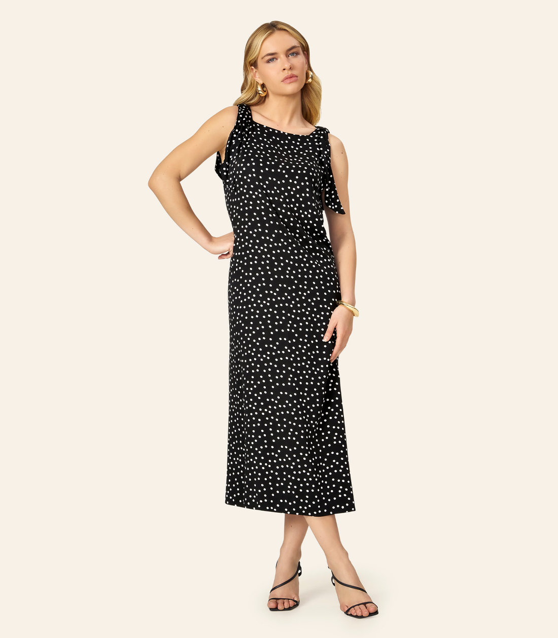 Vestido Feminino Midi Viscose Acetinada Endless