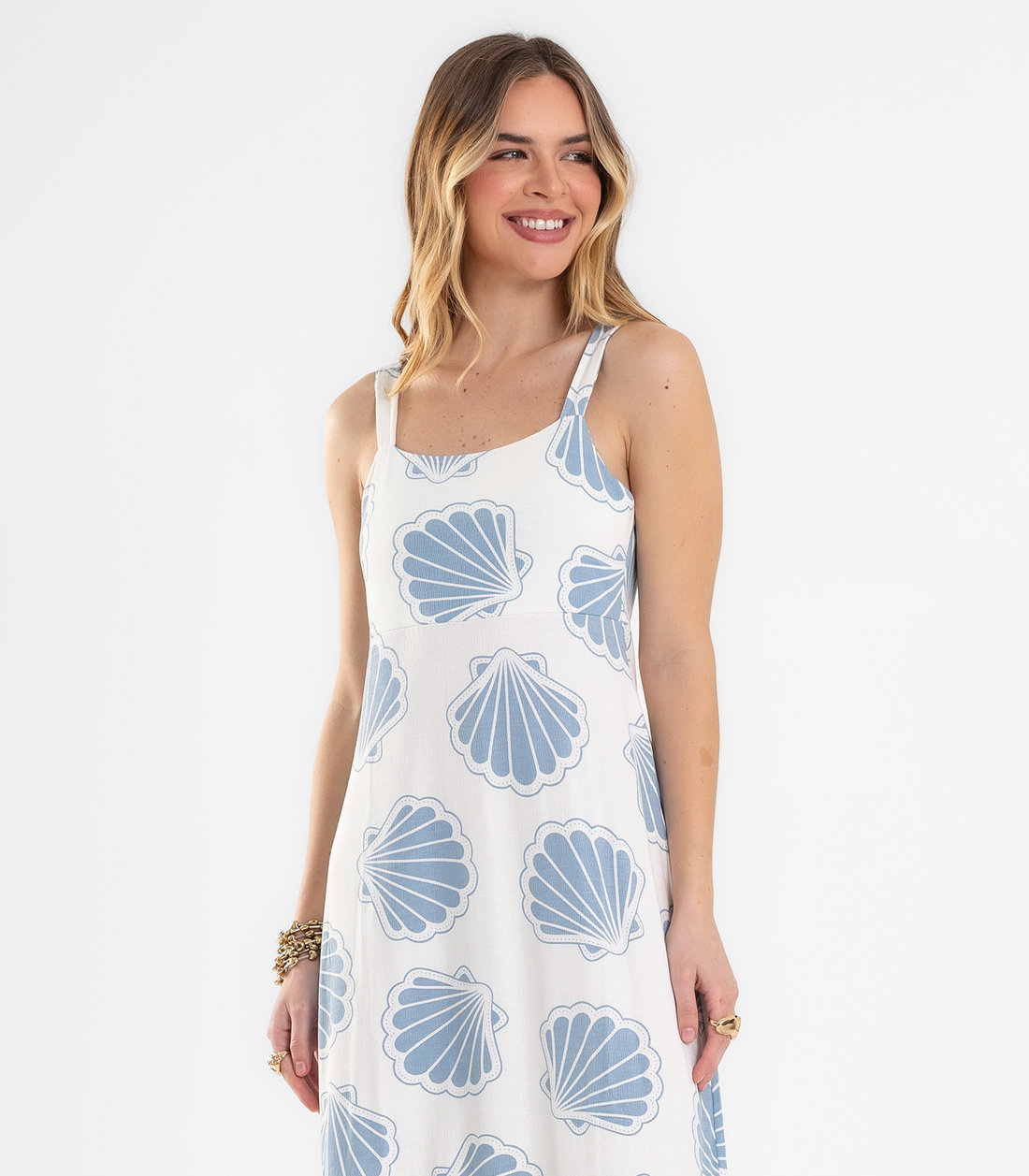 Vestido Feminino Longo Evasê Endless Vestido Feminino Longo Evasê Endless