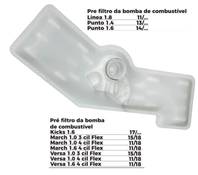 ISO1903042 - PRE FILTRO BOMBA LINEA/ PUNTO/ KICKS/ VERSA/ MARCH (EMB. COM 01 PECA - VALOR UNITARIO) - PC ISO1903042 - PRE FILTRO BOMBA LINEA/ PUNTO/ KICKS/ VERSA/ MARCH (EMB. COM 01 PECA - VALOR UNITARIO) - PC