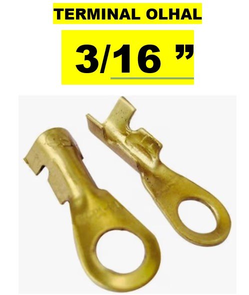 ISO1900021-5MM - TERMINAL OLHAL 3/16 FURO 5 MM (100 PCS - VALOR DO CENTO) - CT