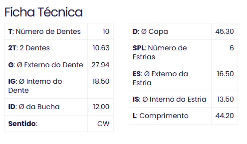 99.1997.0 - IMPULSOR PARTIDA COMSTAR, KWID, SANDERO, LOGAN, COM 10 DENTES E 6 ESTRIAS (EMB. COM 01 PECA - VALOR UNITARIO) - PC