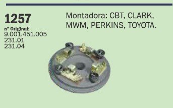 CP1257 - MANCAL PARTIDA LC VW/ GOL/ PASSAT/ SAV/ PARATI 1.6 (EMB. COM 1 PEÇA - VALOR UNITARIO) - PC