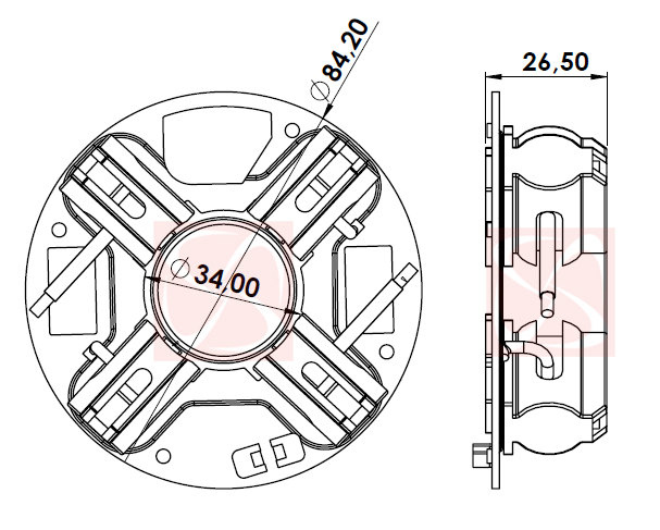 A-005-24V - PORTA ESCOVA PARTIDA 24V BOSCH/ CARGO/ CUMMINS - PC
