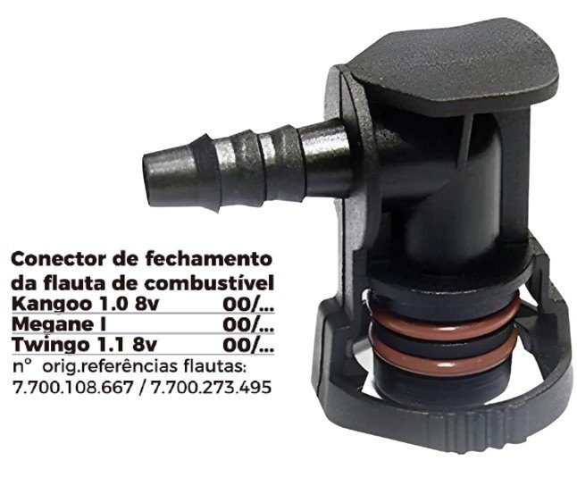ISO1905084 - CONECTOR PEQUENO FLAUTA LINHA RENALT (EMB. COM 01 PECA - VALOR UNITARIO) - PC ISO1905084 - CONECTOR PEQUENO FLAUTA LINHA RENALT (EMB. COM 01 PECA - VALOR UNITARIO) - PC