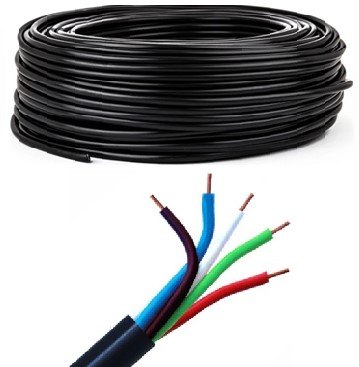 ISO18CAUPP510 - CABO PP 5X1,00MM - ROLO COM 25 MT - VALOR DO ROLO - RL