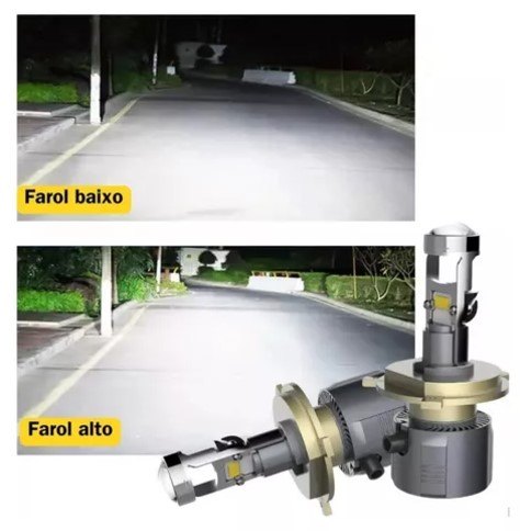 ISO14LFKB3 H4 12V - KIT LAMPADA FAROL LED KB3-H4 12V - 4000LM- CHIP CSP SUPER CANBUS (EMB. COM 02 PC- VALOR DO PAR) - KIT