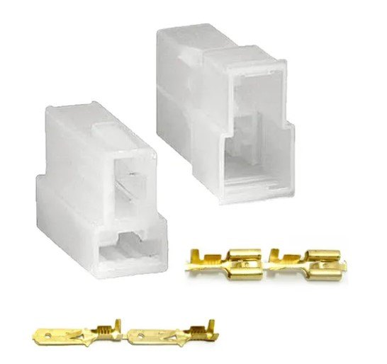 ISO1901824-2 VIAS - KIT CONECTOR 2 VIAS EM T 6,3 MM COM TERMINAIS - KIT