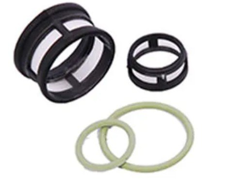 ISO1902003 - REPARO BICO INJETOR FIAT/ MARELLI/ FORD/ SINGLE POINT- TELA EM AÇO INOX (EMB. COM 02 FILTROS E 02 ANEIS DE VITON- PREÇO DO KIT) - KIT