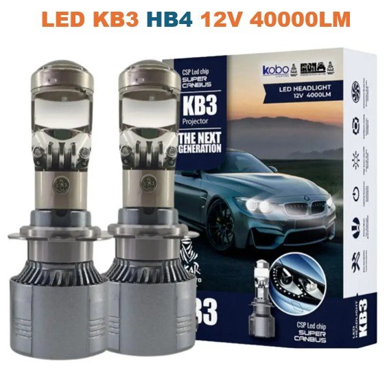 ISO14LFKB3 HB4 12V - KIT LAMPADA LED KB3 HB4 12V 40000LM- CHIP CSP SUPER CANBUS (EMB. COM 02 PC - VALOR DO PAR) - KIT ISO14LFKB3 HB4 12V - KIT LAMPADA LED KB3 HB4 12V 40000LM- CHIP CSP SUPER CANBUS (EMB. COM 02 PC - VALOR DO PAR) - KIT