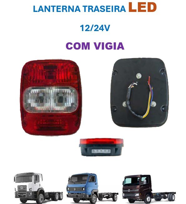 ISO14TR424L 12/24V - LANTERNA LED MARMITAO TRASEIRA 12/24V 5.3W MODERNA COM LUZ DE PLACA (EMB. COM 01 PECA - VALOR UNITARIO) - PC ISO14TR424L 12/24V - LANTERNA LED MARMITAO TRASEIRA 12/24V 5.3W MODERNA COM LUZ DE PLACA (EMB. COM 01 PECA - VALOR UNITARIO) - PC
