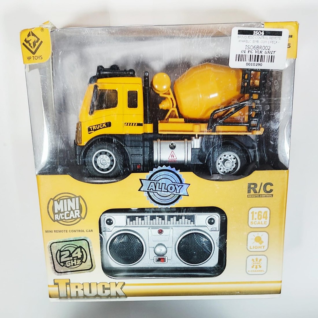 ISO6BR002 - BRINQUEDO CONTROL REMOTE AMARELO (EMB. COM 1 PEÇA - VALOR UNITARIO) - PC ISO6BR002 - BRINQUEDO CONTROL REMOTE AMARELO (EMB. COM 1 PEÇA - VALOR UNITARIO) - PC