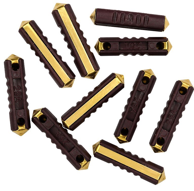 ISO103110-25 - FUSIVEL TIPO EUROPEU - 25A - COR VERMELHA (EMB. COM 10 PCS - VALOR UNITARIO) - PC ISO103110-25 - FUSIVEL TIPO EUROPEU - 25A - COR VERMELHA (EMB. COM 10 PCS - VALOR UNITARIO) - PC