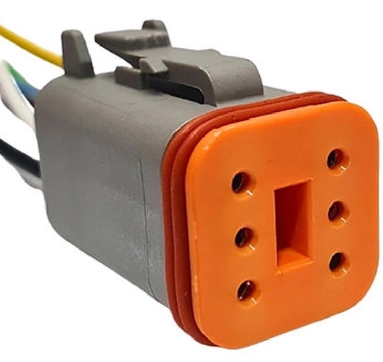 ISO17CH06.5904 - CHICOTE 06 VIAS SENSOR PEDAL VOLVO/ LINHA DEUSTCH/ AGRICOLA/ CAMINHOES E ONIBUS/ SENSOR BORBOLETA TPS (EMB. COM 1 PECA - VALOR UNITARIO) - PC