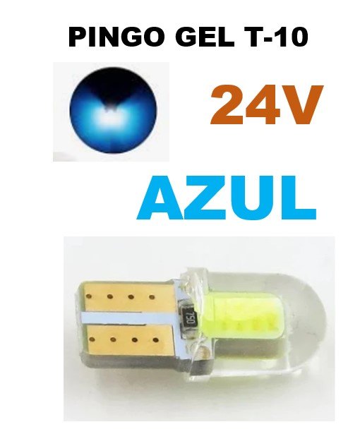 ISO14LPS 2821 AZ 24V - LAMPADA LED T10/2821 24V / AZUL  (EMB. 01 PC- VALOR UNITARIO) - PC