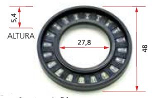 ISO7-3727 - RETENTOR PARTIDA MITSUBISHI - 5,4 X 27,8 X 48 (EMB. COM 01 PECA - VALOR UNITARIO) - PC