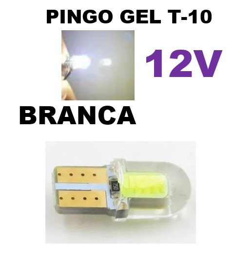 ISO14LPS 2821 BC 12V - LAMPADA LED PINGO MINI 2821 T10 SILICA 12V BRANCO (EMB. 01 PC- VALOR UNITARIO) - PC ISO14LPS 2821 BC 12V - LAMPADA LED PINGO MINI 2821 T10 SILICA 12V BRANCO (EMB. 01 PC- VALOR UNITARIO) - PC