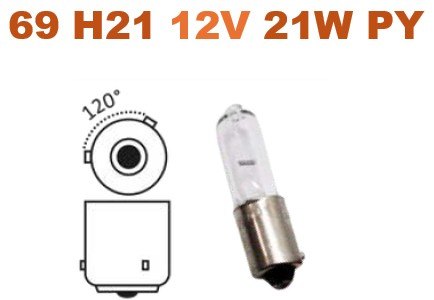 ISO14LXH21 BC 12V - LAMPADA HALOGENA H21 12V BRANCA PY 69 PISCA VECTRA/ BORA/ ZAFIRA - BASE BAY9S - 12056 (EMB. COM 01 PECA - VALOR UNITARIO) - PC ISO14LXH21 BC 12V - LAMPADA HALOGENA H21 12V BRANCA PY 69 PISCA VECTRA/ BORA/ ZAFIRA - BASE BAY9S - 12056 (EMB. COM 01 PECA - VALOR UNITARIO) - PC