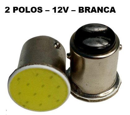 ISO14LLCOB 02 12V - LAMPADA 1157 - R5W COB PLANA 3W 12V 2 POLOS (EMB. 01 PC- VALOR UNITARIO) - PC ISO14LLCOB 02 12V - LAMPADA 1157 - R5W COB PLANA 3W 12V 2 POLOS (EMB. 01 PC- VALOR UNITARIO) - PC