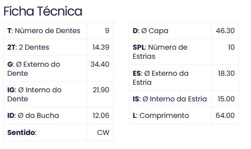 99.0163.0 - IMPULSOR PARTIDA AGRALE CAMINHAO/ ESTACIONARIO/ TRATOR (EMB. COM 01 PC - VALOR UNITARIO) - PC