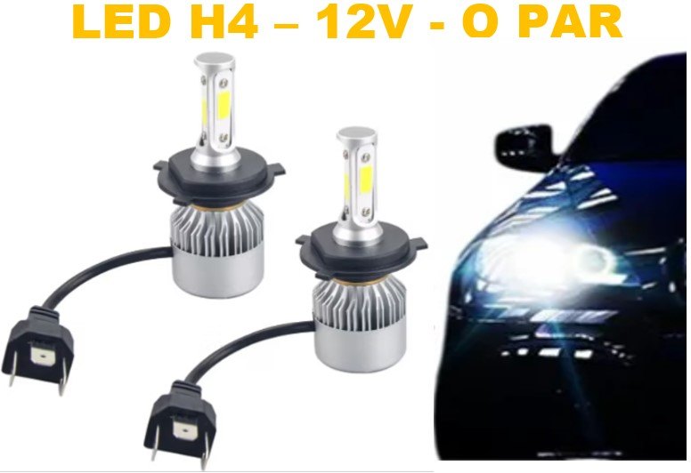 ISO14LFY3 H4 12V - KIT LAMPADA FAROL LED H4 MINI 36W 22000LM 6500K (EMB. COM 02 PC- VALOR DO PAR) - KIT ISO14LFY3 H4 12V - KIT LAMPADA FAROL LED H4 MINI 36W 22000LM 6500K (EMB. COM 02 PC- VALOR DO PAR) - KIT