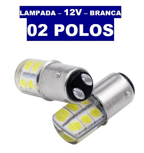 ISO14LLSIL 1034 12V - LAMPADA LED 1034 12V  COB - 2 POLOS SILICA GEL (EMB. 01 PC- VALOR UNITARIO) - PC
