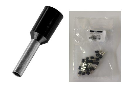 ISO6TE2508 - TERMINAL ILHOS TUBOLAR ISOLADO 2.50 MM PRETO (EMB. COM 20 PEÇAS - VALOR UNITARIO) - PC ISO6TE2508 - TERMINAL ILHOS TUBOLAR ISOLADO 2.50 MM PRETO (EMB. COM 20 PEÇAS - VALOR UNITARIO) - PC