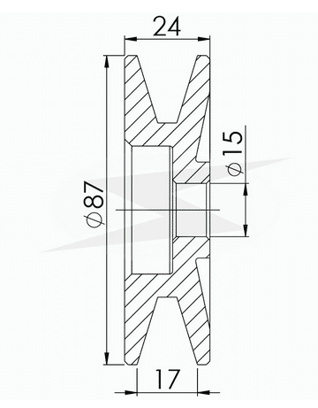 UF-3.410   - POLIA ALTERNADOR TOYOTA BANDEIRANTES C/MOTOR 14B - PC