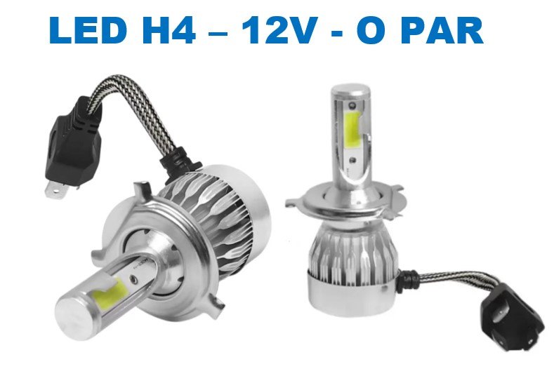 ISO14LFV10 H4 12V - KIT LAMPADA LED H4 12V 30W 20000LM 6500K (EMB. COM 02 PC- VALOR DO PAR) - KIT
