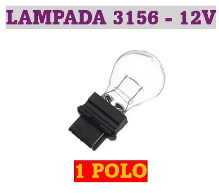 ISO14LX3156 BC 12V - LAMPADA HALOGENA 3156 T25 12V 27W BRANCA 1 POLOS (EMB. COM 10 PECAS - VALOR UNITARIO) - PC