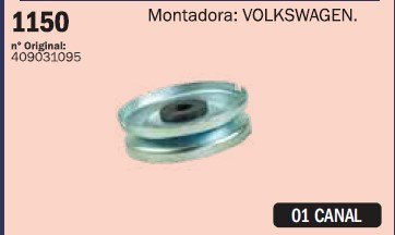 CP1150 - POLIA GERADOR VW  FUSCA (EMB. COM 1 PEÇA - VALOR UNITARIO) - PC