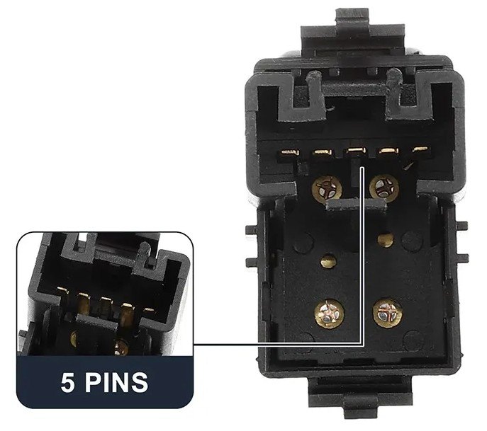 ISO17I38481 LD - INTERRUPTOR VIDRO ELETRICO LD SIMPLES TOYOTA HILUX DIANTEIRO LD/ E TRASEIRO LD/LE 04/13 (EMB. COM 01 PECA - VALOR UNITARIO) - PC